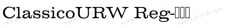 ClassicoURW Reg字体转换